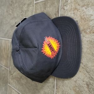 Lost... charcoal snap back hat